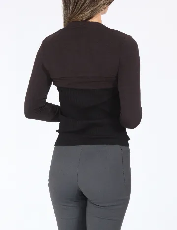 Bolero Bershka, maro inchis Maro