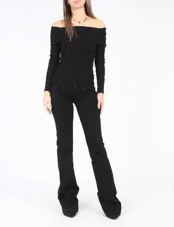 Blugi Bershka, negru Negru