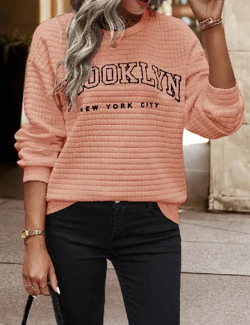 Bluza SHEIN, piersica Portocaliu