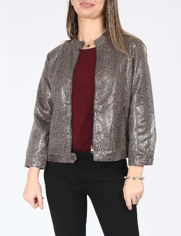 Jacheta Bershka, gri Gri