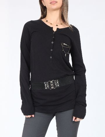 Bluza Bershka, negru