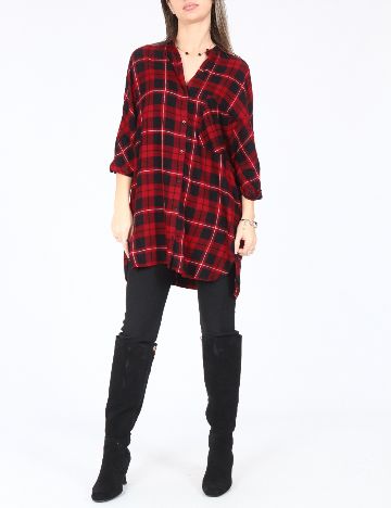 Camasa Zara, rosu/negru