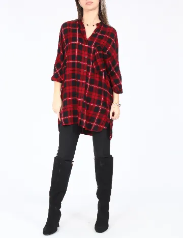 Camasa Zara, rosu/negru Rosu