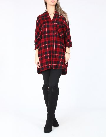 Camasa Zara, rosu/negru