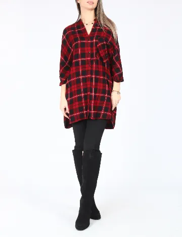 Camasa Zara, rosu/negru Rosu