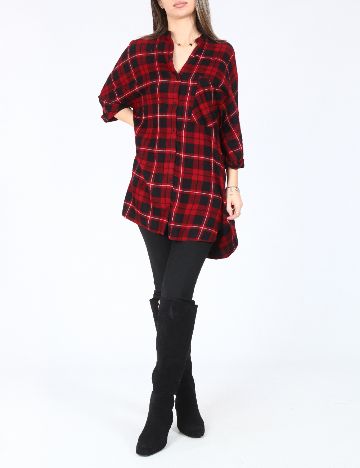 Camasa Zara, rosu/negru