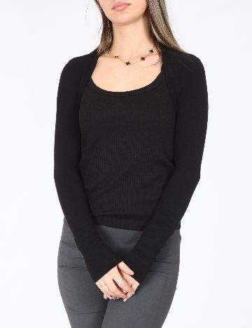 Bolero Bershka, negru