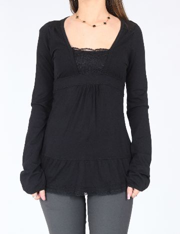 Bluza Bershka, negru