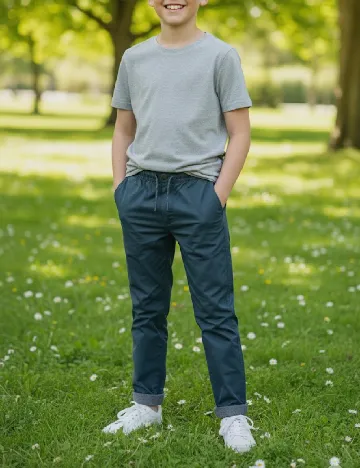 Pantaloni Zara, bleumarin Albastru