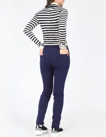 Pantaloni Zara, bleumarin Albastru
