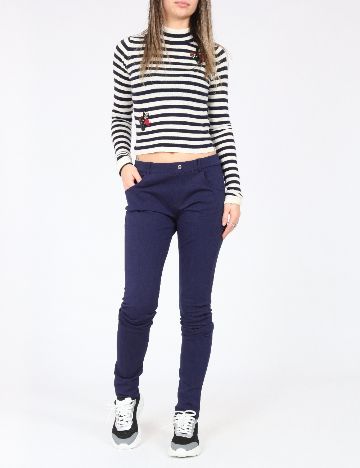 Pantaloni Zara, bleumarin