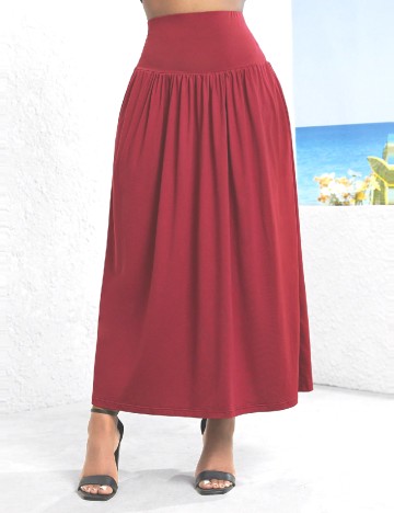 Fusta SHEIN, rosu