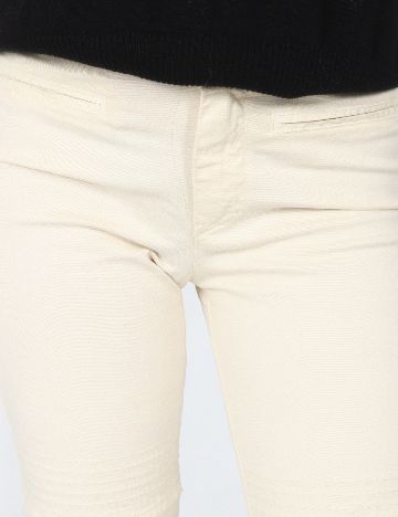 Pantaloni Zara, crem