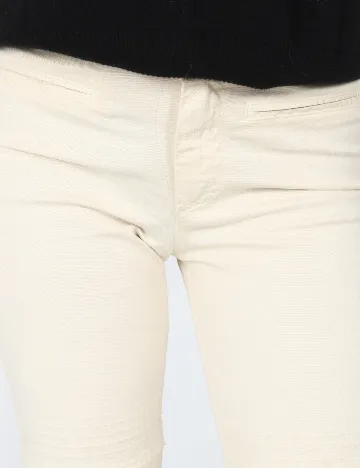 Pantaloni Zara, crem Crem