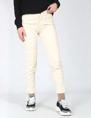 Pantaloni Zara, crem