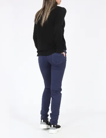 Pantaloni Zara, bleumarin Albastru