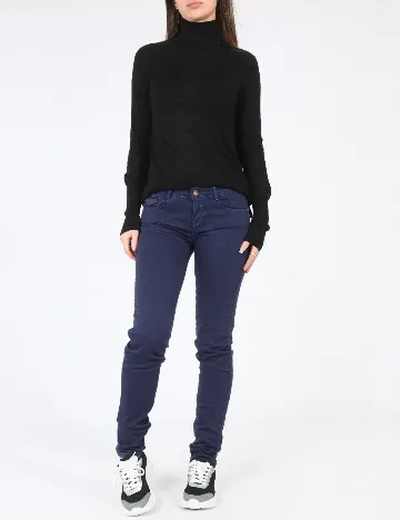 Pantaloni Zara, bleumarin Albastru