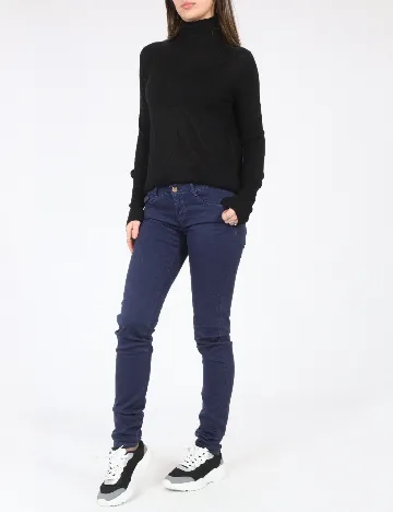 Pantaloni Zara, bleumarin Albastru