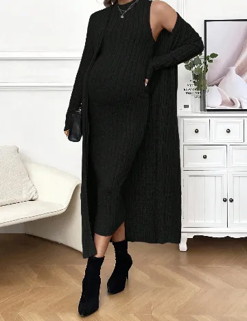 Compleu SHEIN Maternity, negru Negru