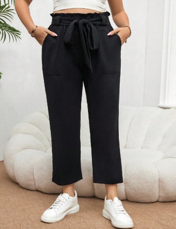 Pantaloni SHEIN CURVE, negru