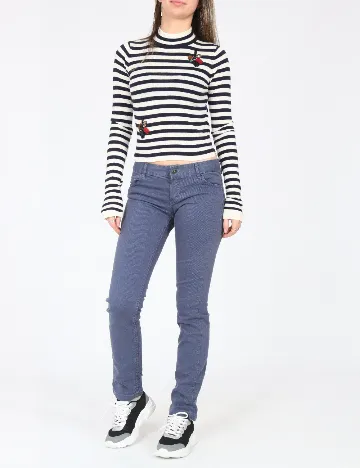 Pantaloni Zara, albastru Albastru