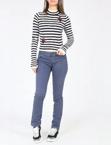 Pantaloni Zara, albastru Albastru