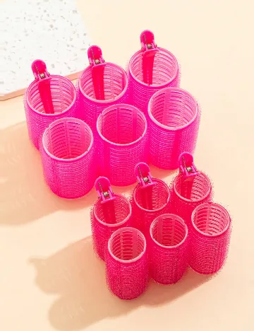 Set bigudiuri SHEIN, roz