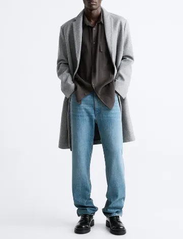 Palton Zara, gri Gri