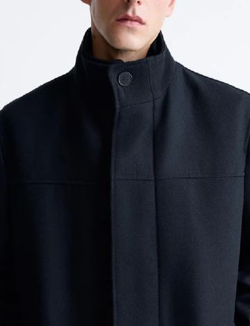 Palton Zara, bleumarin