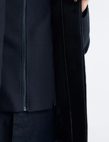 Palton Zara, bleumarin Albastru