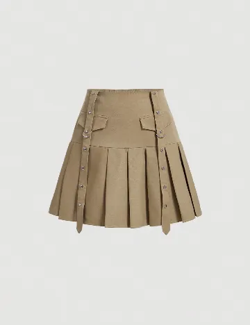 Fusta SHEIN, bej Crem