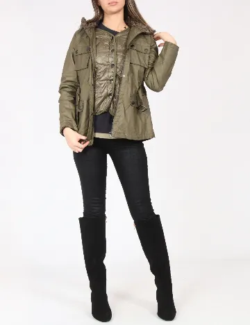 Geaca Zara, kaki Verde