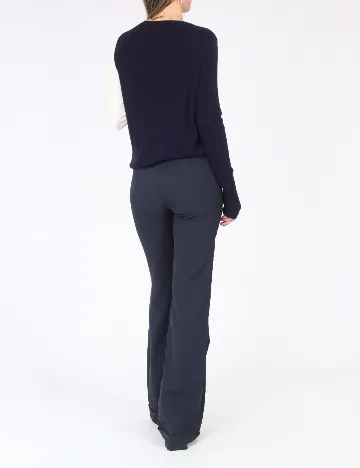 Pantaloni Bershka, bleumarin Albastru