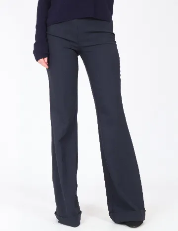 Pantaloni Bershka, bleumarin Albastru