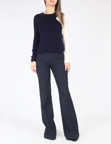 Pantaloni Bershka, bleumarin Albastru