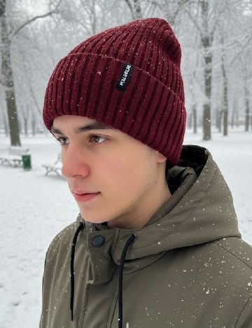 Caciula Pull&Bear, visiniu