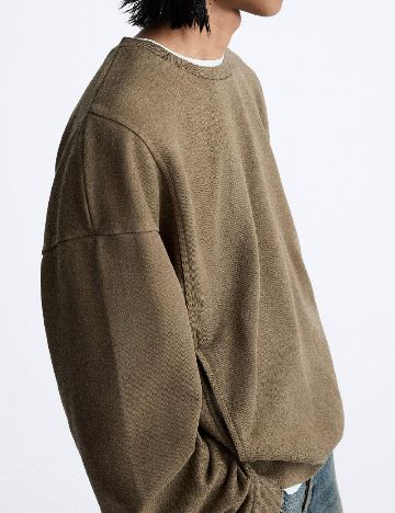 Bluza Oversize Zara, kaki