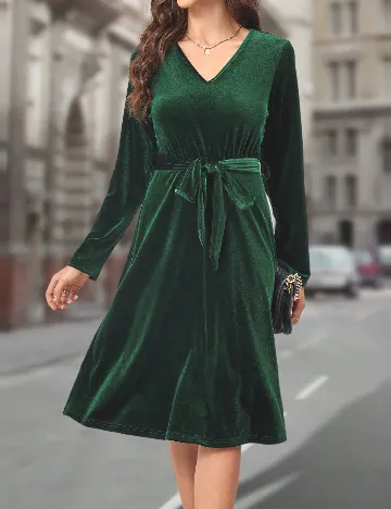 Rochie medie Emery Rose, verde Verde