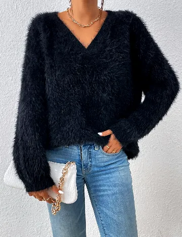 Bluza SHEIN CURVE, negru Negru