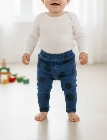 Pantaloni Zara, bleumarin Albastru