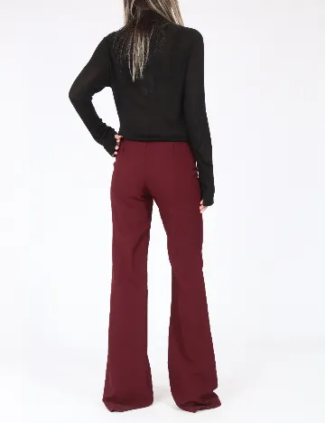 Pantaloni Bershka, grena Rosu