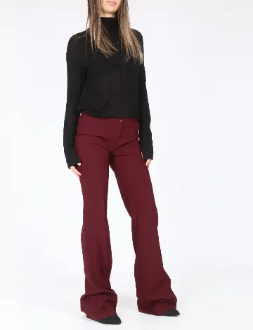 Pantaloni Bershka, grena Rosu