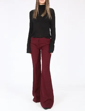 Pantaloni Bershka, grena Rosu