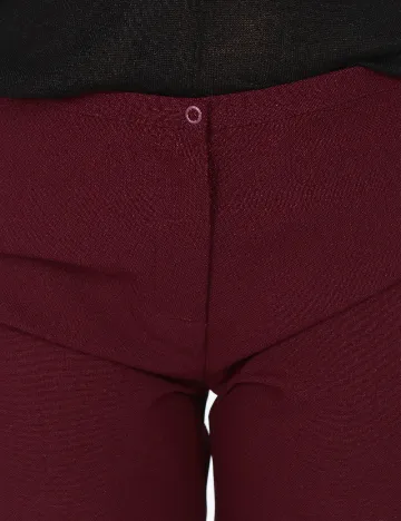 Pantaloni Bershka, grena Rosu