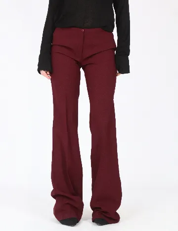 Pantaloni Bershka, grena Rosu