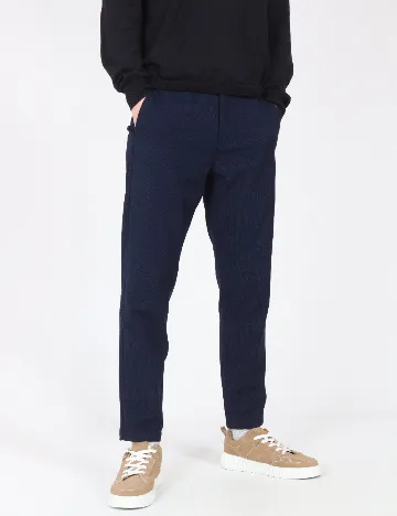Pantaloni Zara, bleumarin Albastru