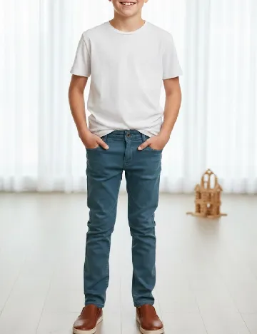 Pantaloni Zara, albastru Albastru