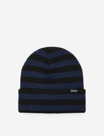 Caciula Pull&Bear, albastru/negru