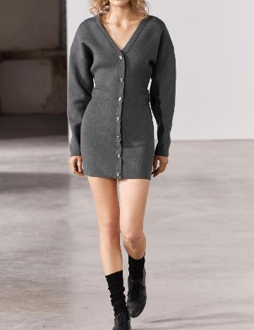 Rochie scurta Zara, gri