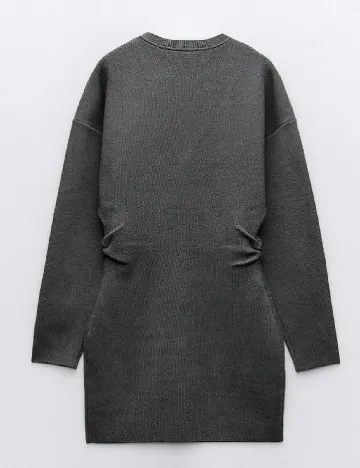 Rochie scurta Zara, gri Gri